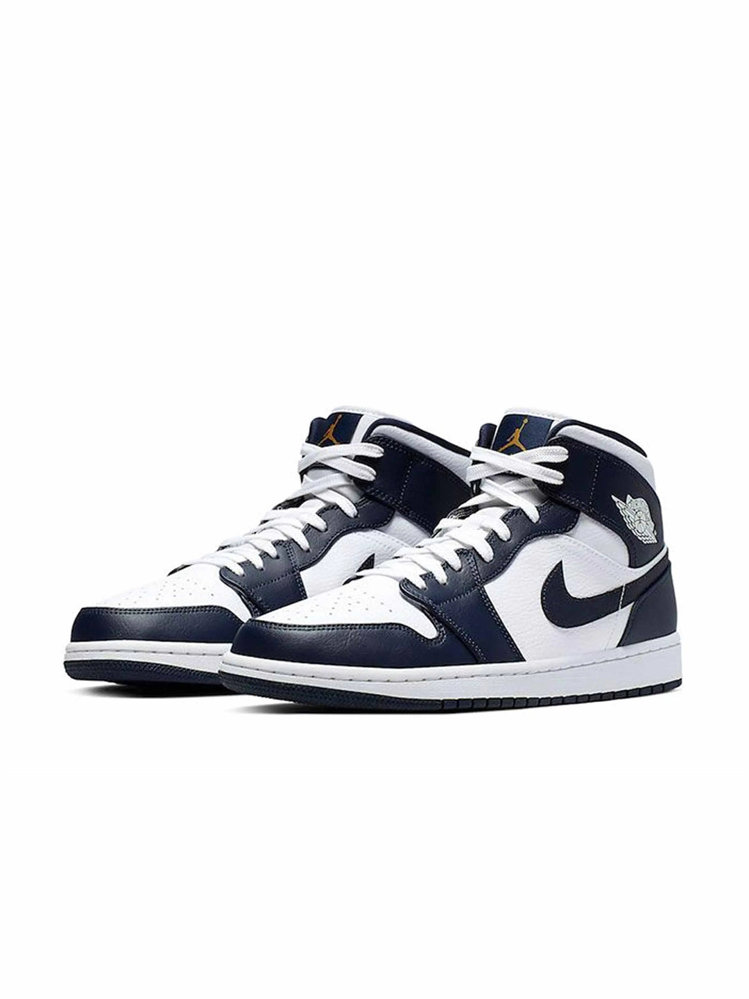 Nike Air Jordan 1 Mid White Metallic Gold Obsidian - Prior