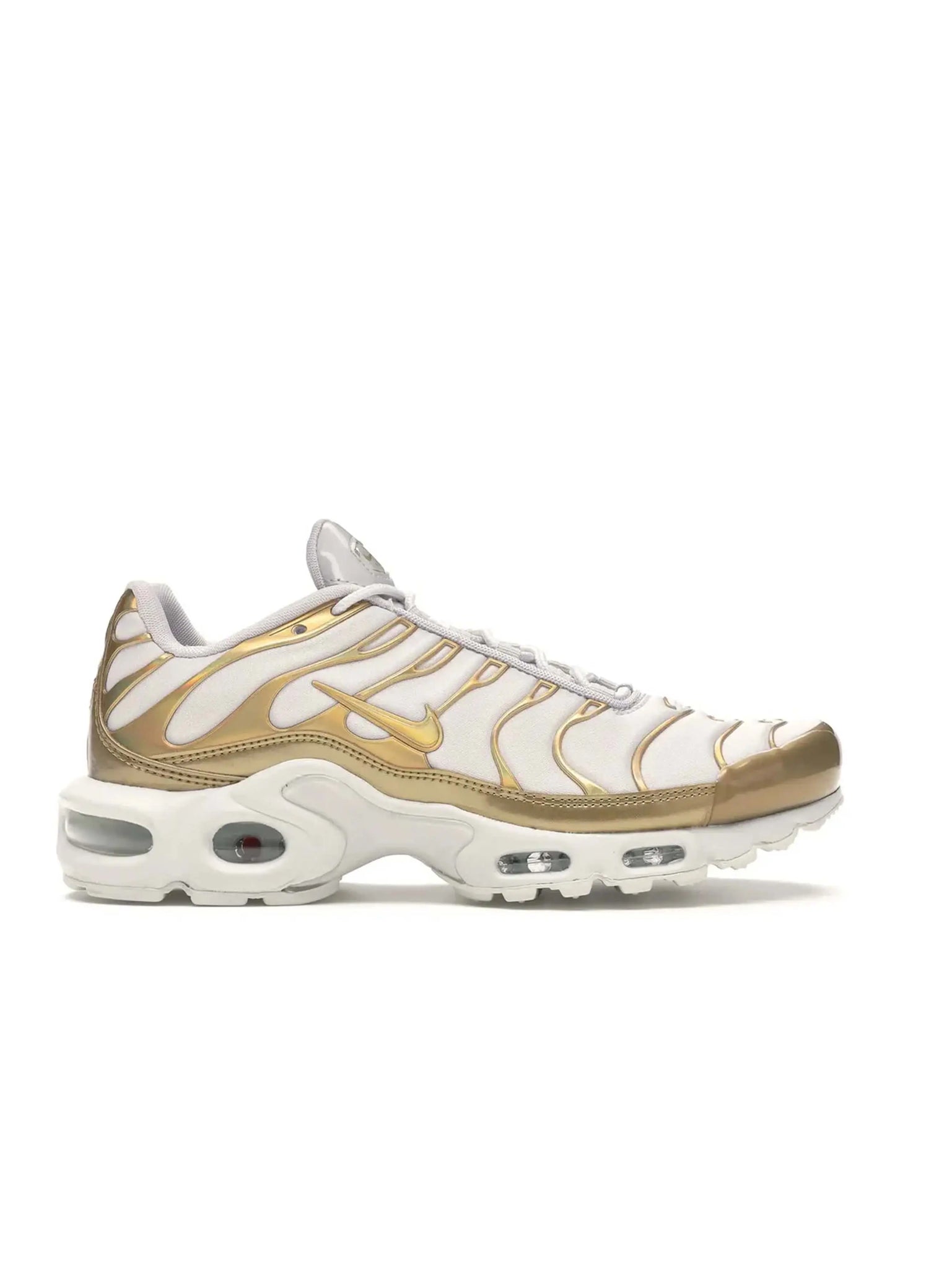 Nike Air Max Plus Vast Grey Metallic Gold (Women's) in Melbourne, Australia - Prior