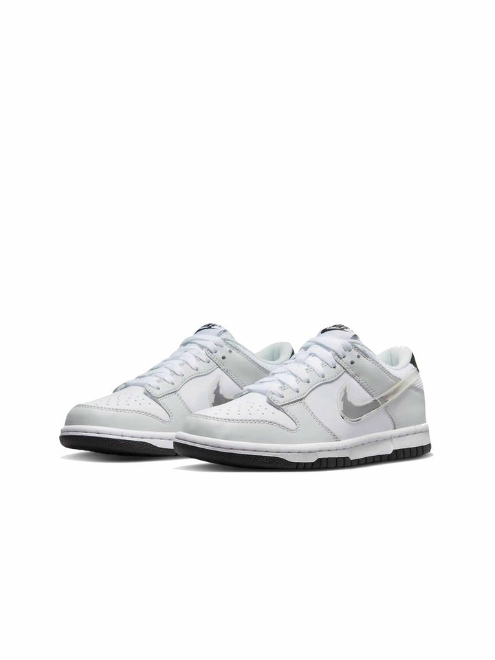 Nike Dunk Low Glitch Swoosh White Grey (GS) - Prior