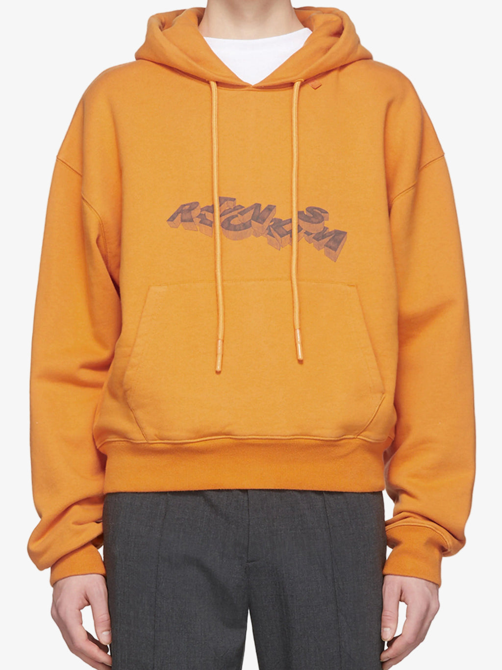 OFF-WHITE 3D Pencil Over Hoodie Orange Off-White