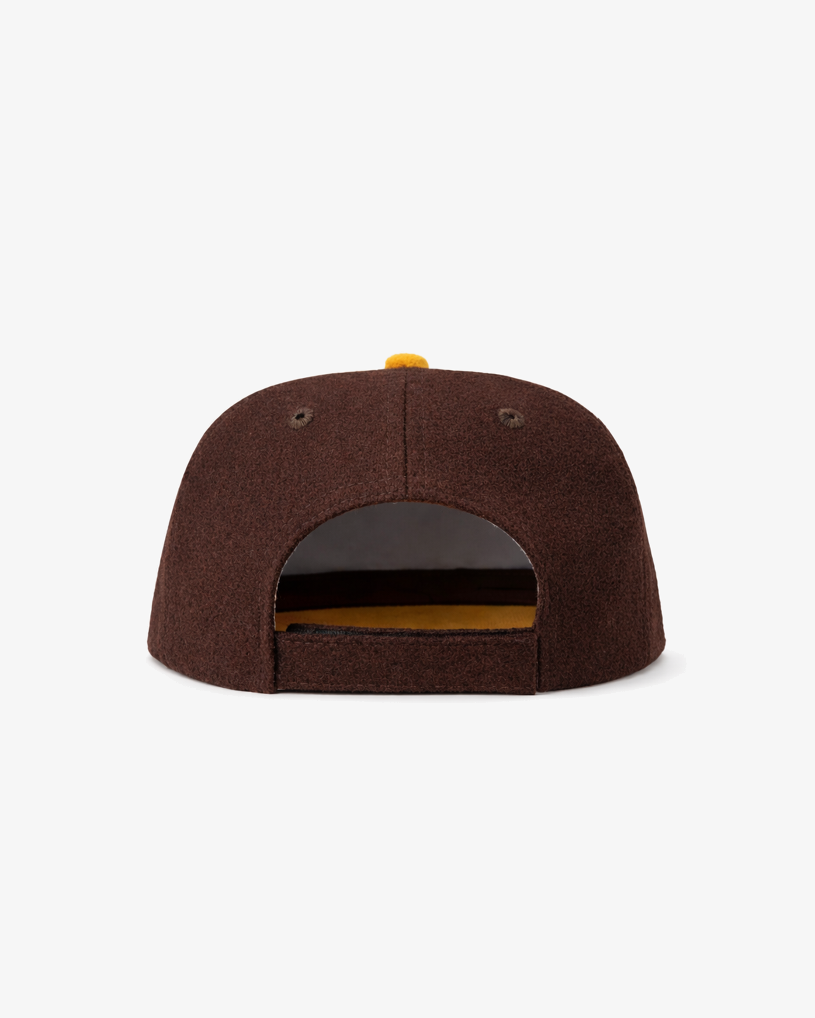 P Logo Wool 5 Panel Hat Brown / Golden Ochre in Melbourne, Australia - Prior