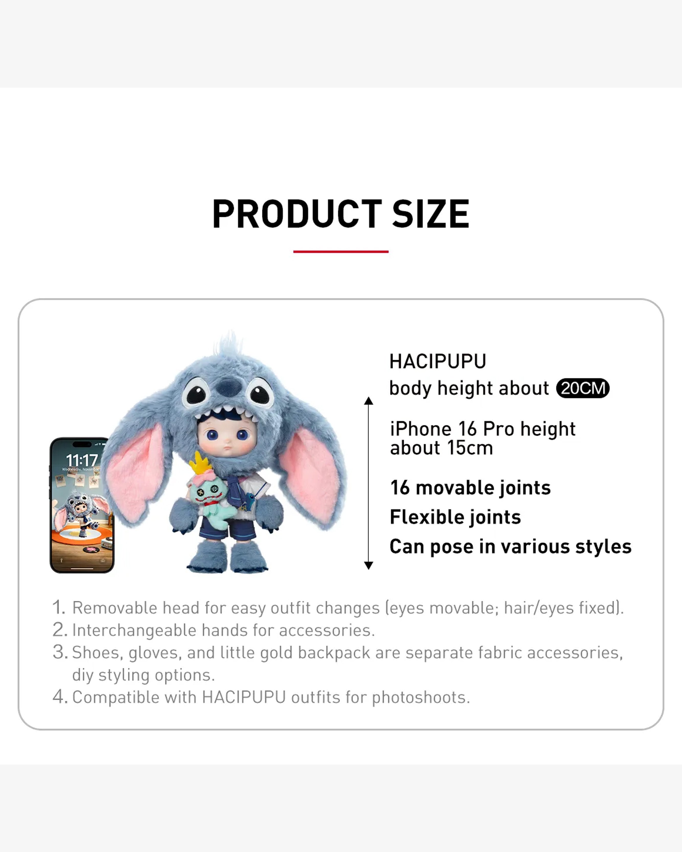 Pop Mart HACIPUPU Stitch 1/8 Figure in Melbourne, Australia - Prior