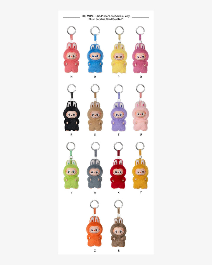 Pop Mart Labubu The Monsters Pin for Love Series Vinyl Plush Pendant (N-Z) Single Blind Box in Melbourne, Australia - Prior