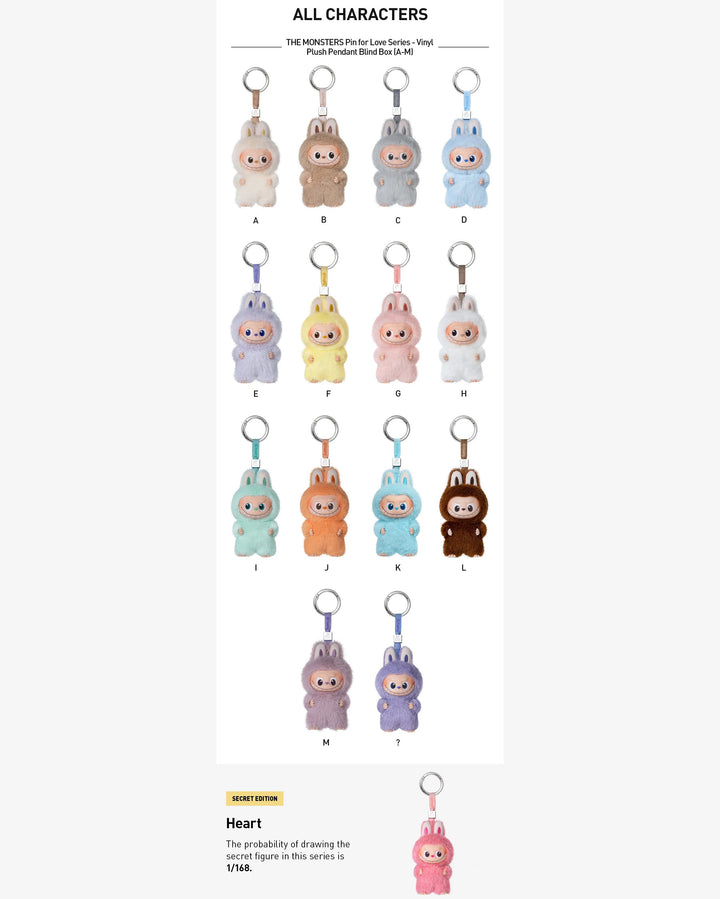 Pop Mart Labubu The Monsters Pin for Love Series Vinyl Plush Pendant (A-M) Single Blind Box in Melbourne, Australia - Prior