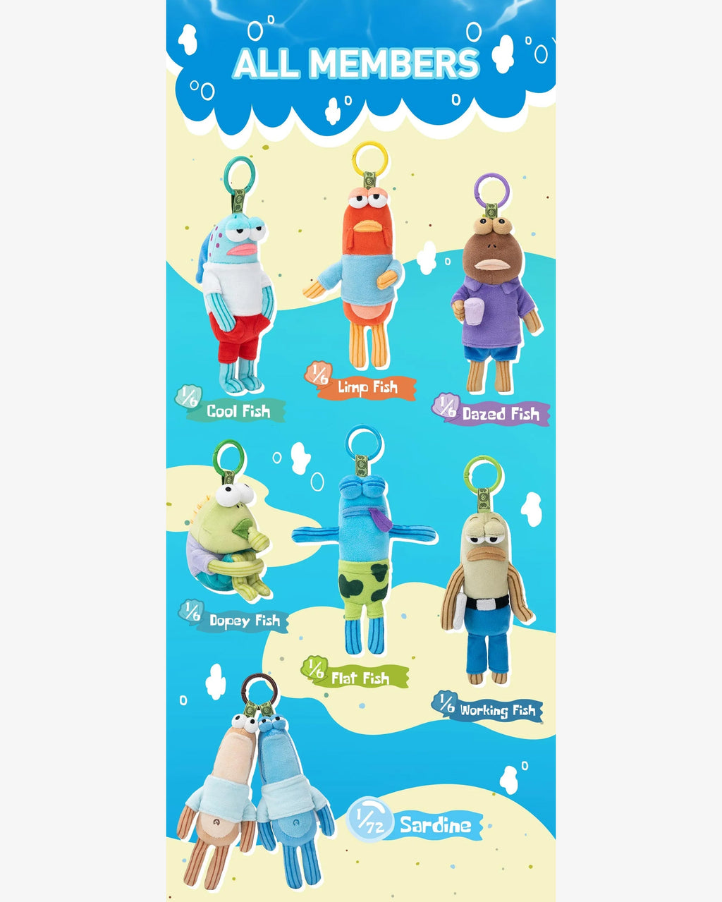 Pop Mart SpongeBob Squarepants Bikini Bottom Buddies Whimsical Plush Single Blind Box in Melbourne, Australia - Prior