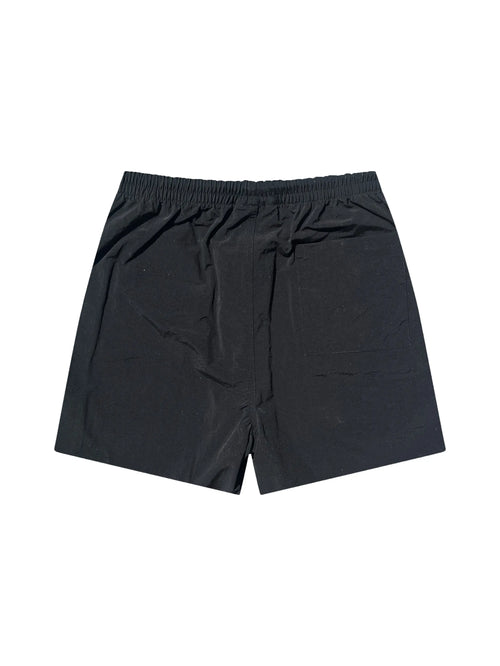 Prior Black Collection Embroidery Logo Nylon Shorts Onyx in Melbourne, Australia - Prior