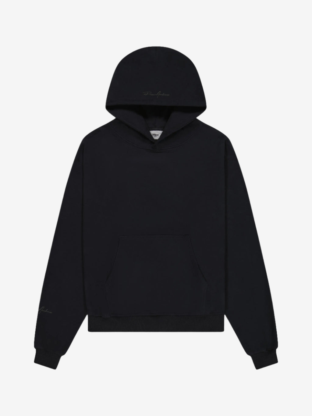 Prior Black Collection Embroidery Logo Oversized Hoodie Onyx in Melbourne, Australia - Prior