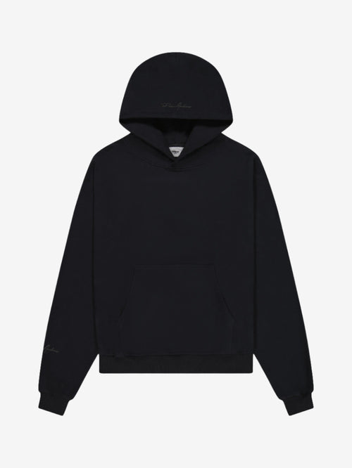Prior Black Collection Embroidery Logo Oversized Hoodie Onyx in Melbourne, Australia - Prior