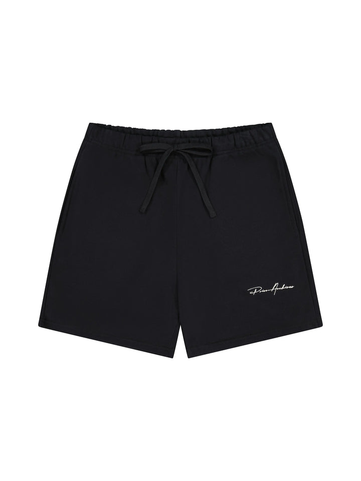 Prior Embroidery Logo Fitted Sweatshorts Onyx in Melbourne, Australia - Prior