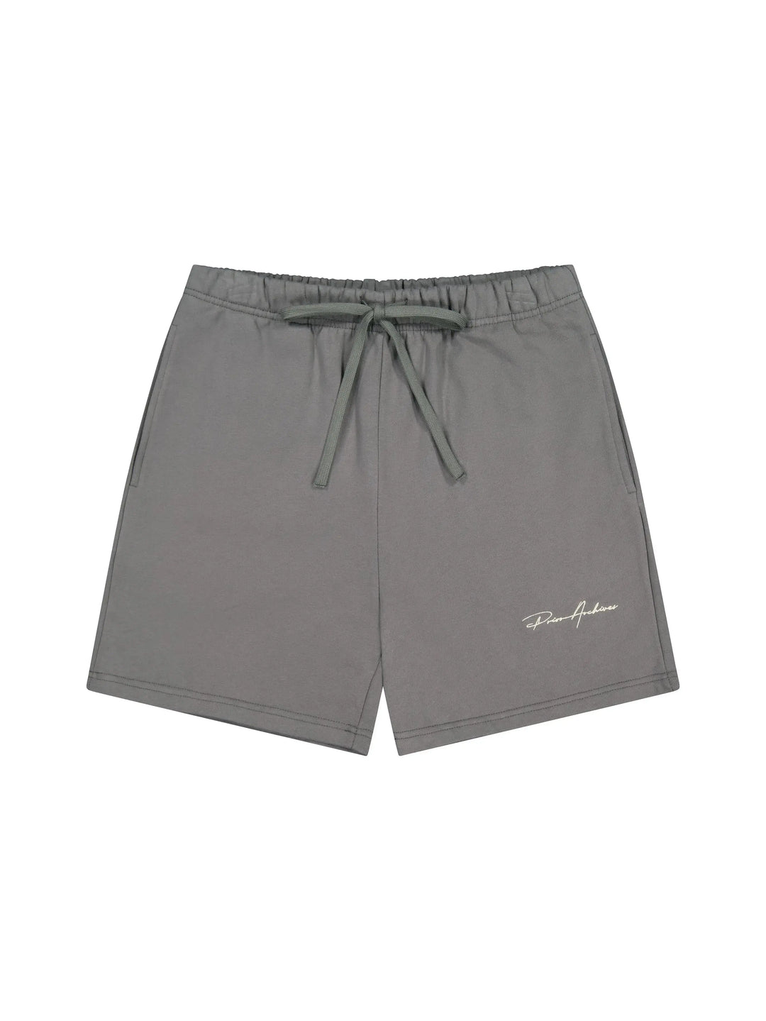 Prior Embroidery Logo Fitted Sweatshorts Slate - Prior