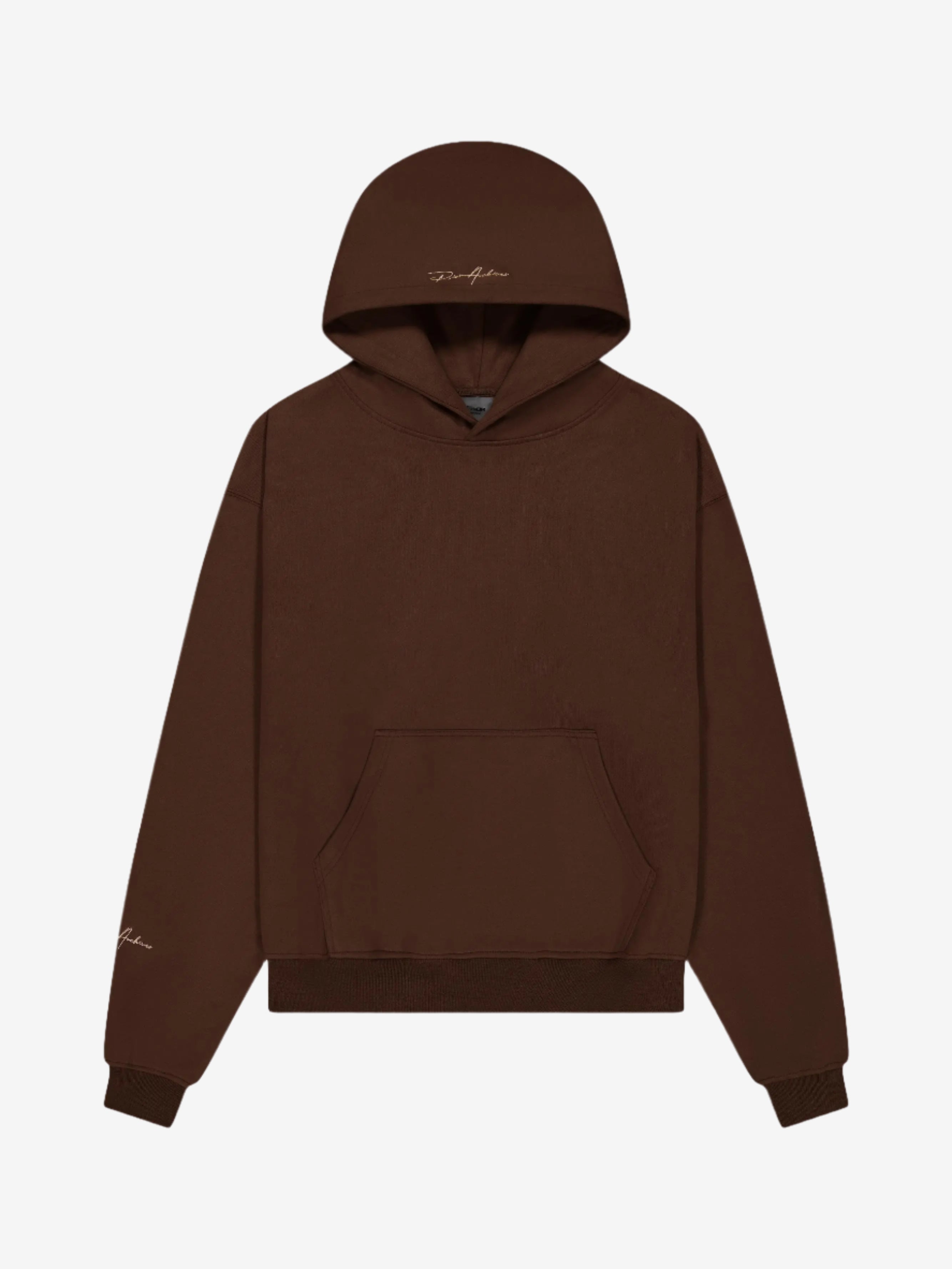 Prior Embroidery Logo Oversized Cropped Hoodie Cocoa in Melbourne, Australia - Prior