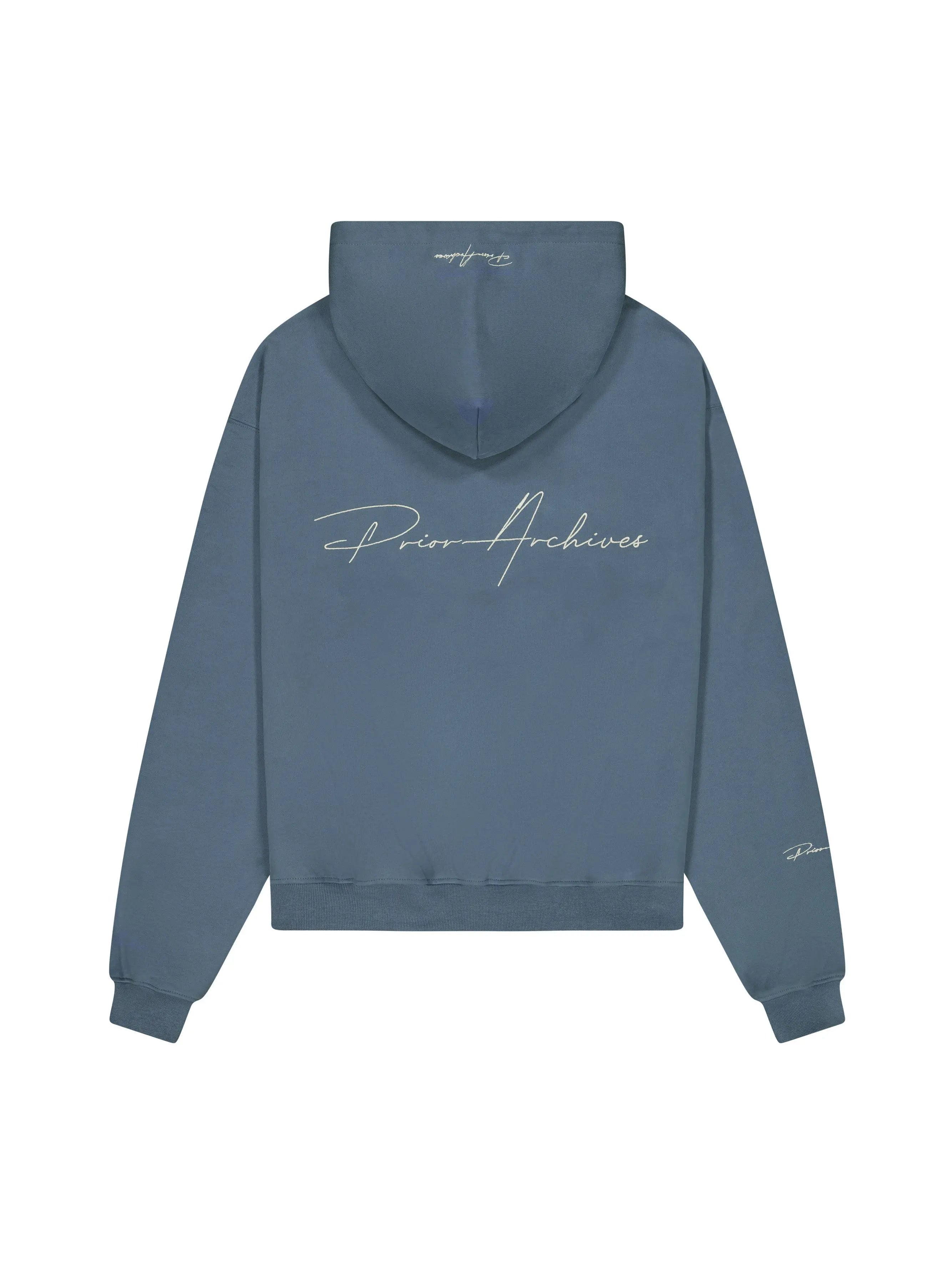 Prior Embroidery Logo Oversized Cropped Hoodie Mirage in Melbourne, Australia - Prior