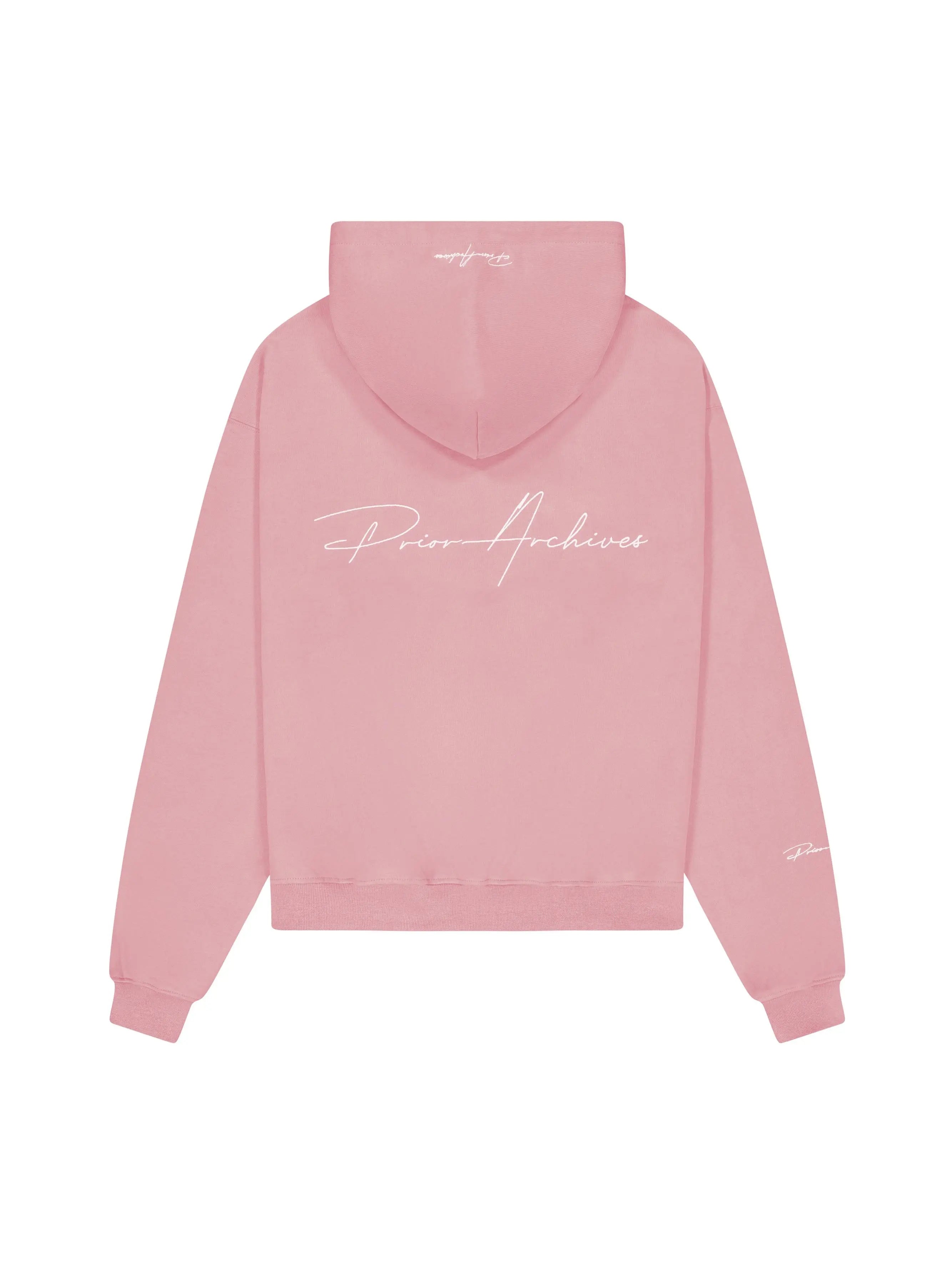 Prior Embroidery Logo Oversized Cropped Hoodie Sakura in Melbourne, Australia - Prior