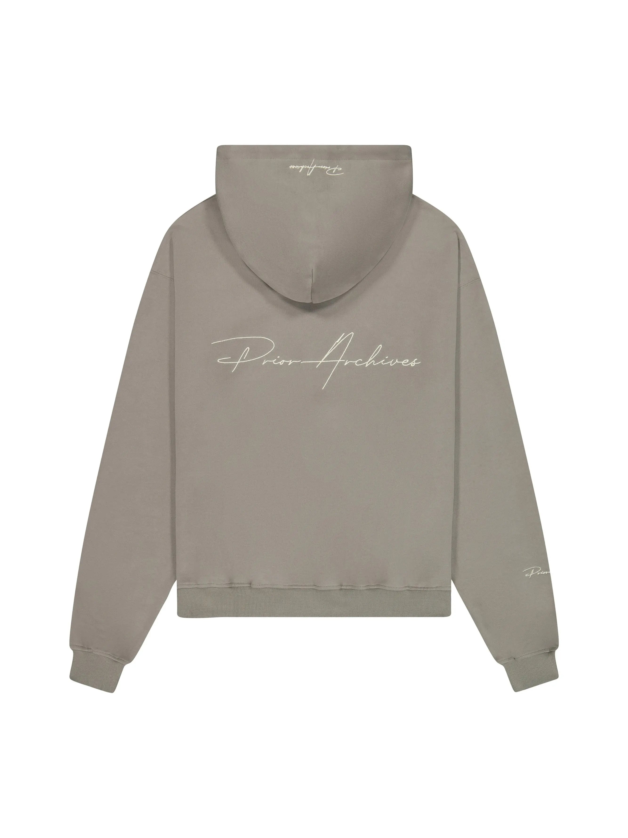 Prior Embroidery Logo Oversized Hoodie Cinder in Auckland, New Zealand - Shop name