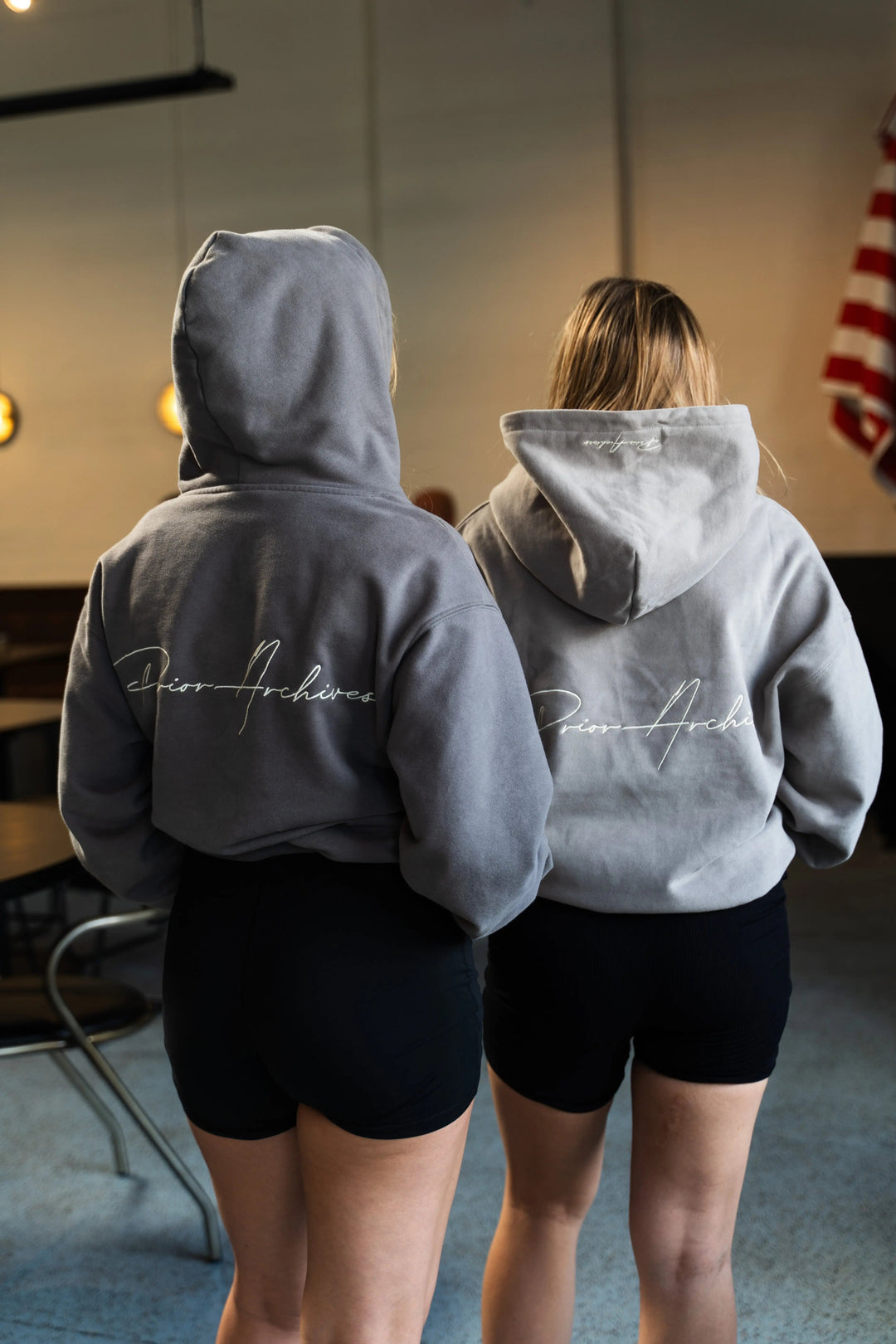 Prior Embroidery Logo Oversized Hoodie Cinder in Auckland, New Zealand - Shop name