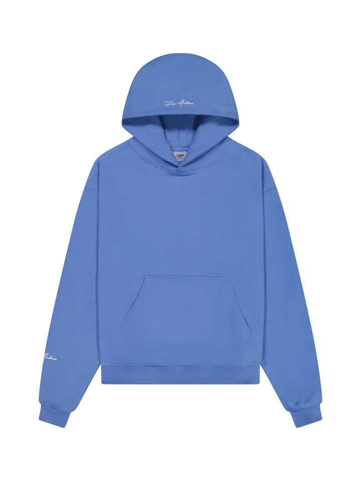 Prior Embroidery Logo Oversized Hoodie Faded Azure in Melbourne, Australia - Prior