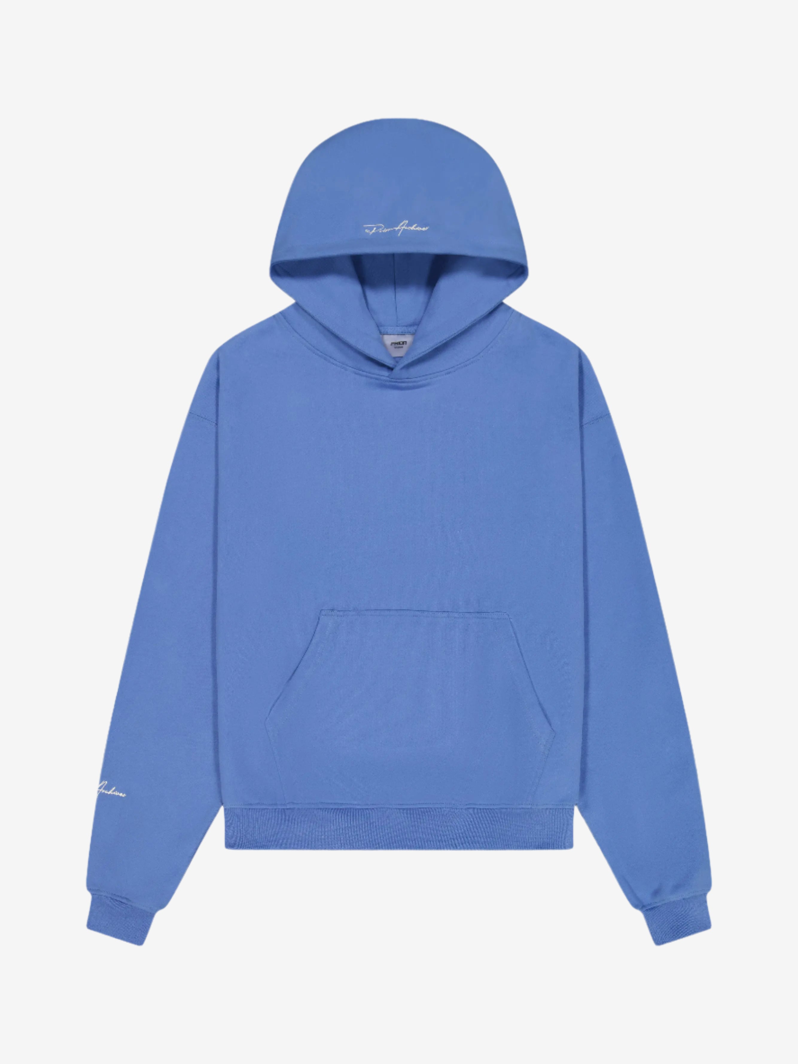 Prior Embroidery Logo Oversized Hoodie Faded Azure in Melbourne, Australia - Prior