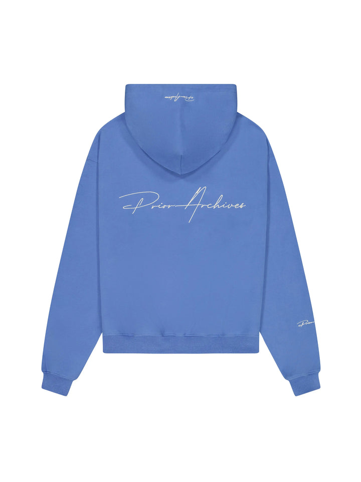 Prior Embroidery Logo Oversized Hoodie Faded Azure in Melbourne, Australia - Prior