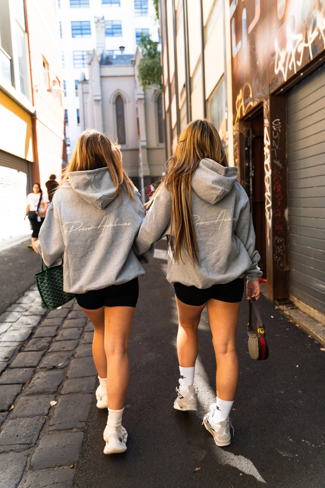 Prior Embroidery Logo Oversized Hoodie Heather Grey in Auckland, New Zealand - Shop name