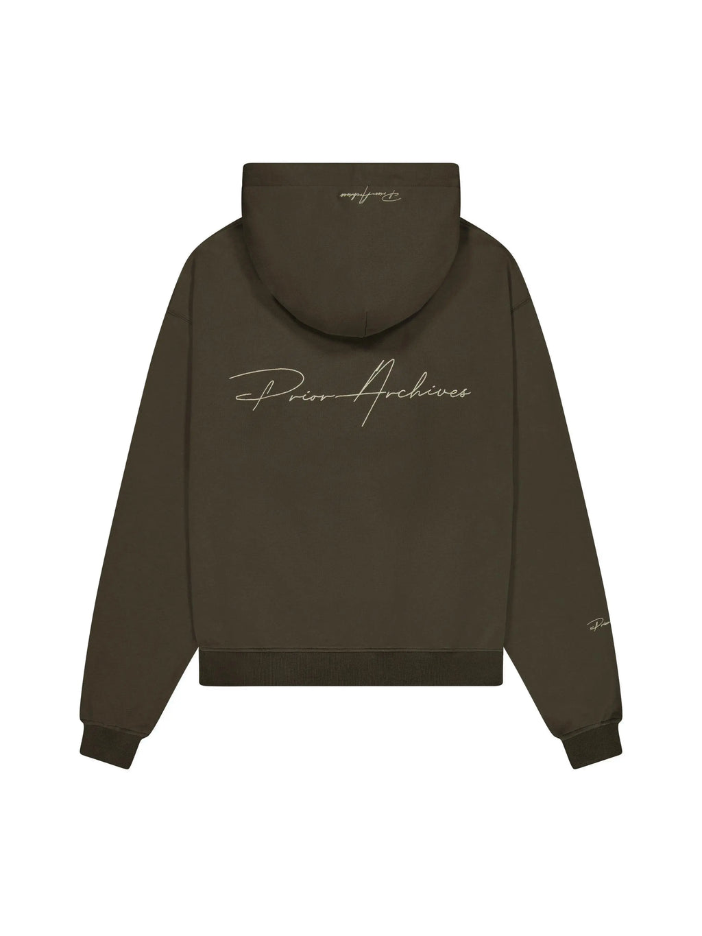 Prior Embroidery Logo Oversized Hoodie Oil in Melbourne, Australia - Prior
