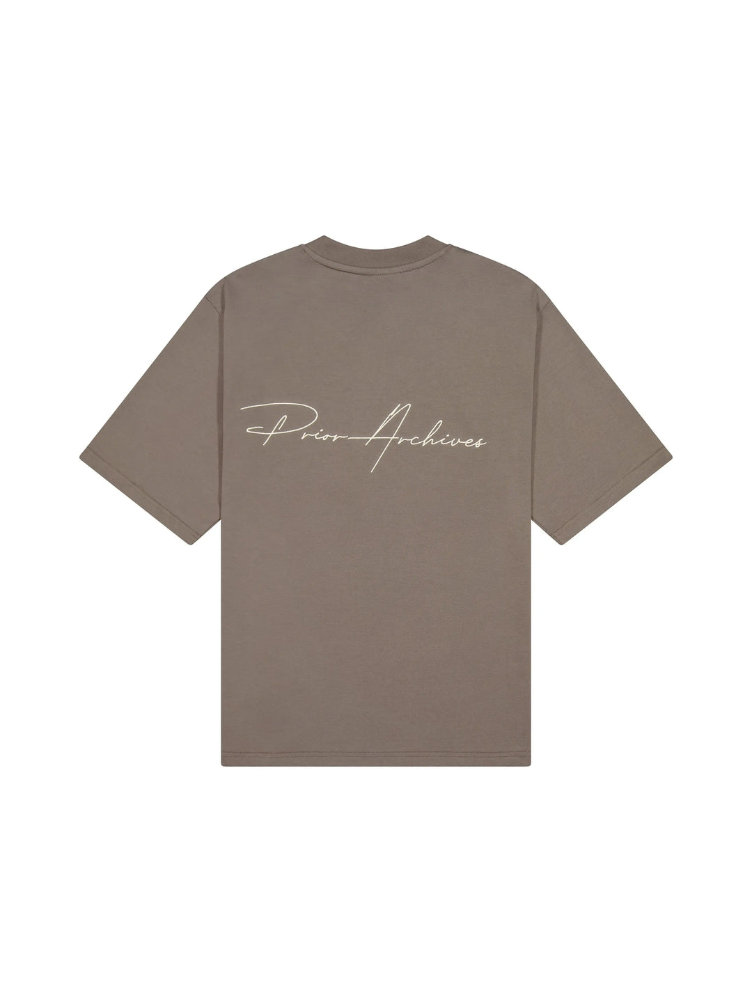 Prior Embroidery Logo Oversized T-shirt Clay Brown in Melbourne, Australia - Prior