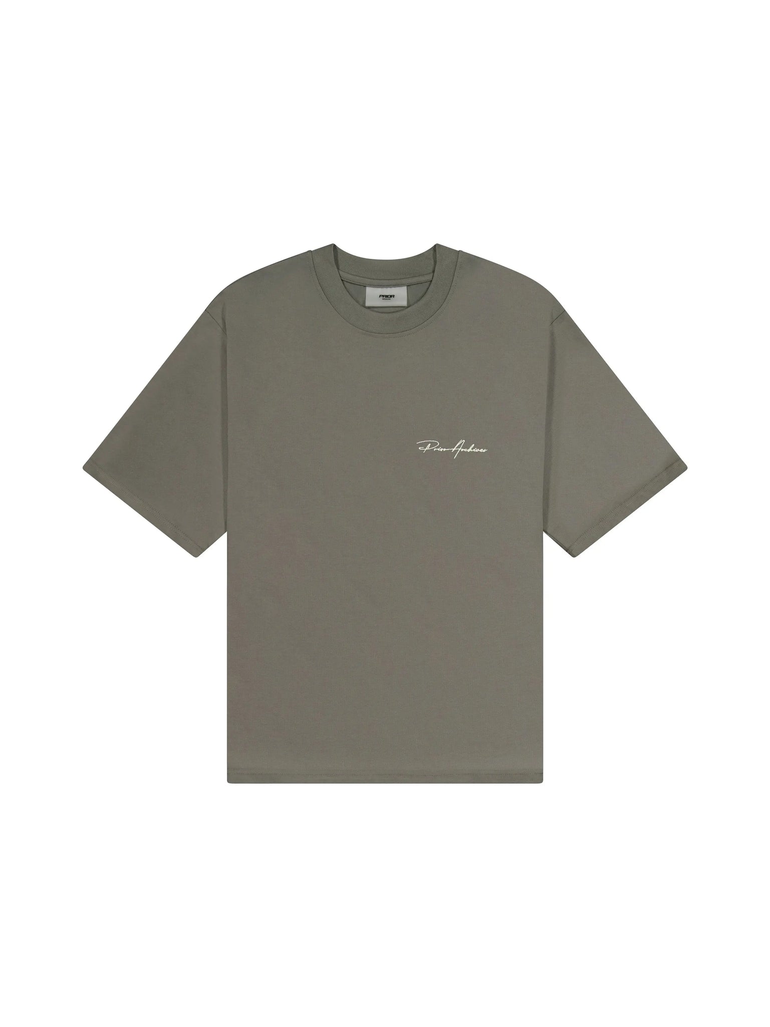Prior Embroidery Logo Oversized T-shirt Medium Olive in Melbourne, Australia - Prior