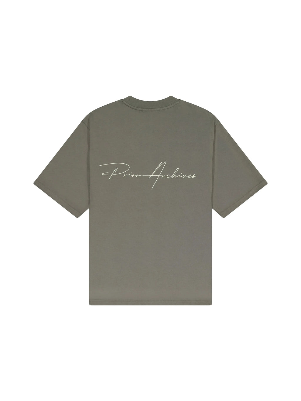 Prior Embroidery Logo Oversized T-shirt Medium Olive in Melbourne, Australia - Prior
