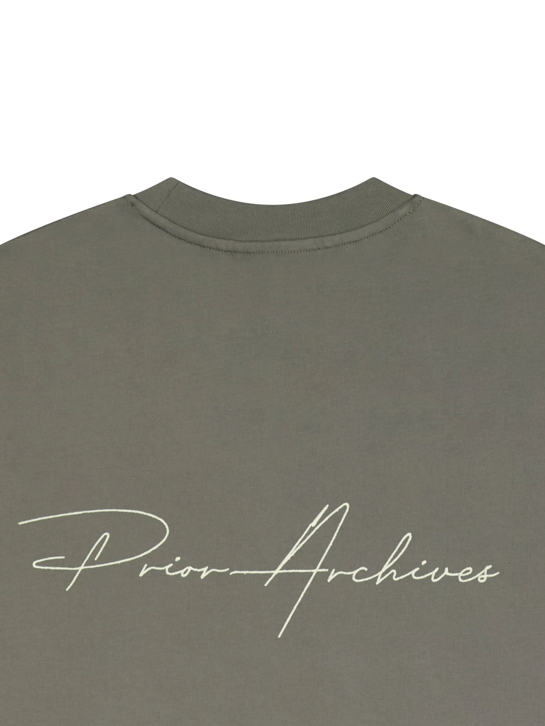 Prior Embroidery Logo Oversized T-shirt Medium Olive in Melbourne, Australia - Prior