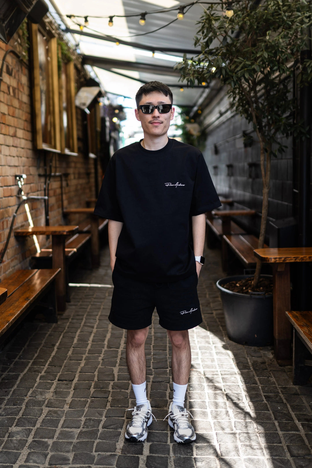 Prior Embroidery Logo Oversized T-shirt Onyx - Prior