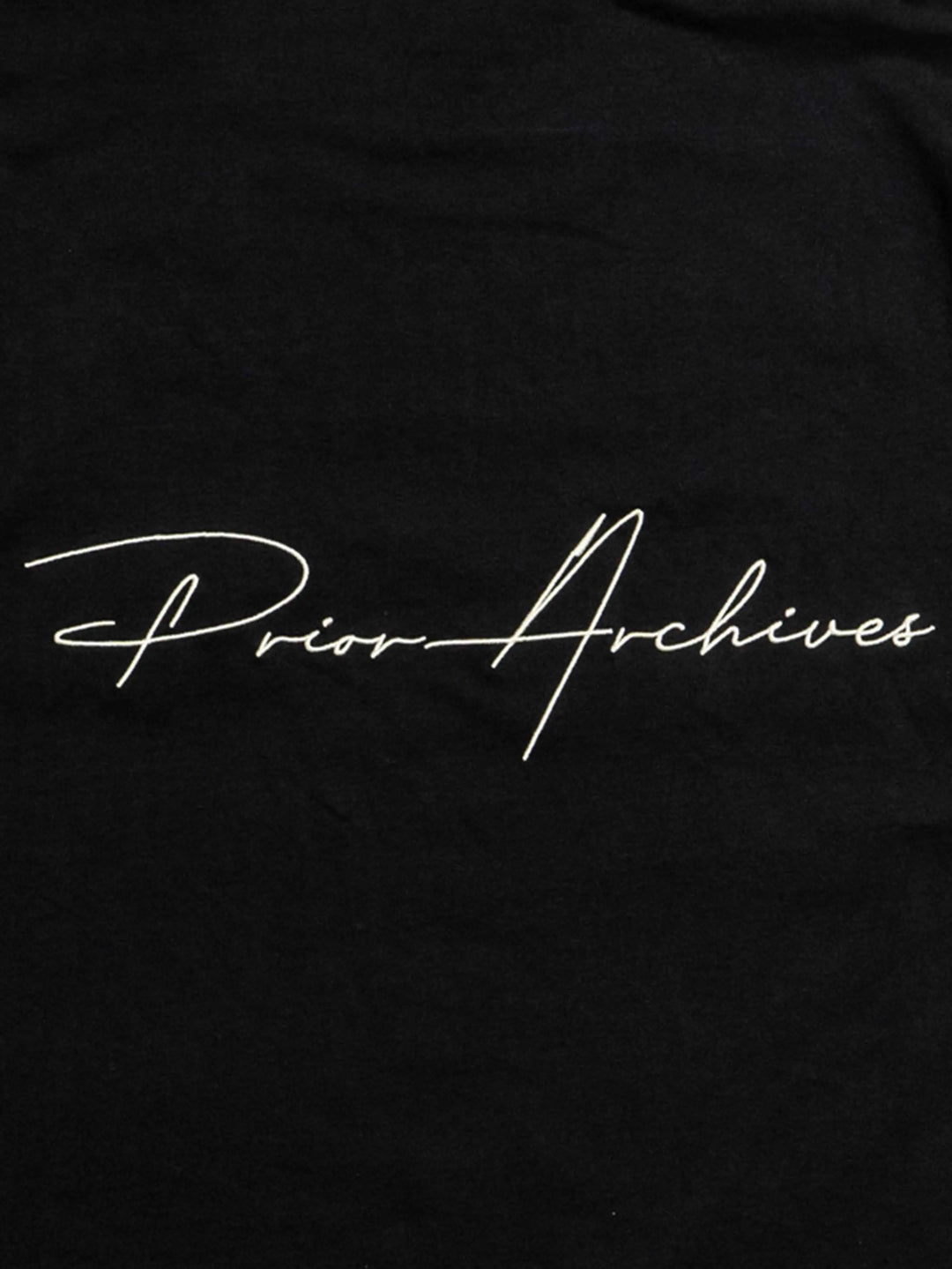 Prior Embroidery Logo Oversized T-shirt Onyx - Prior