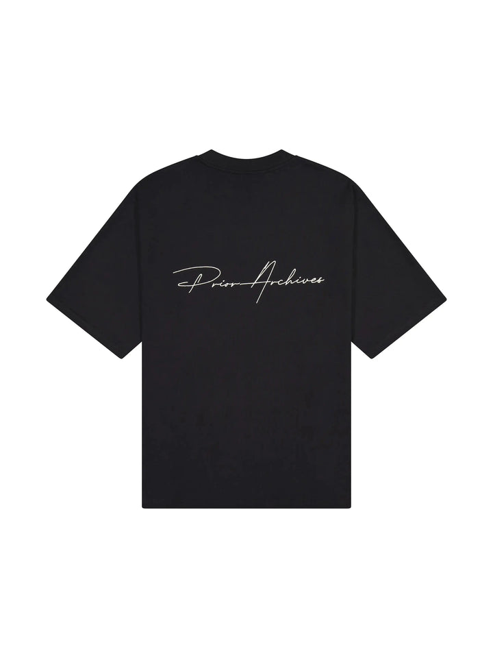 Prior Embroidery Logo Oversized T-shirt Onyx 2.0 (New Sizing) - Prior