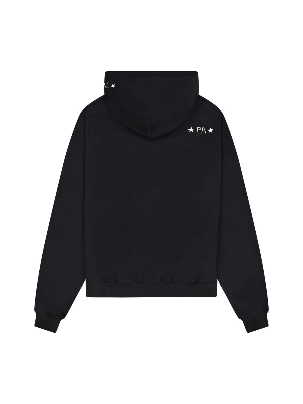 Prior NY Rhinestone Logo Oversized Cropped Zip Up Hoodie Onyx in Melbourne, Australia - Prior