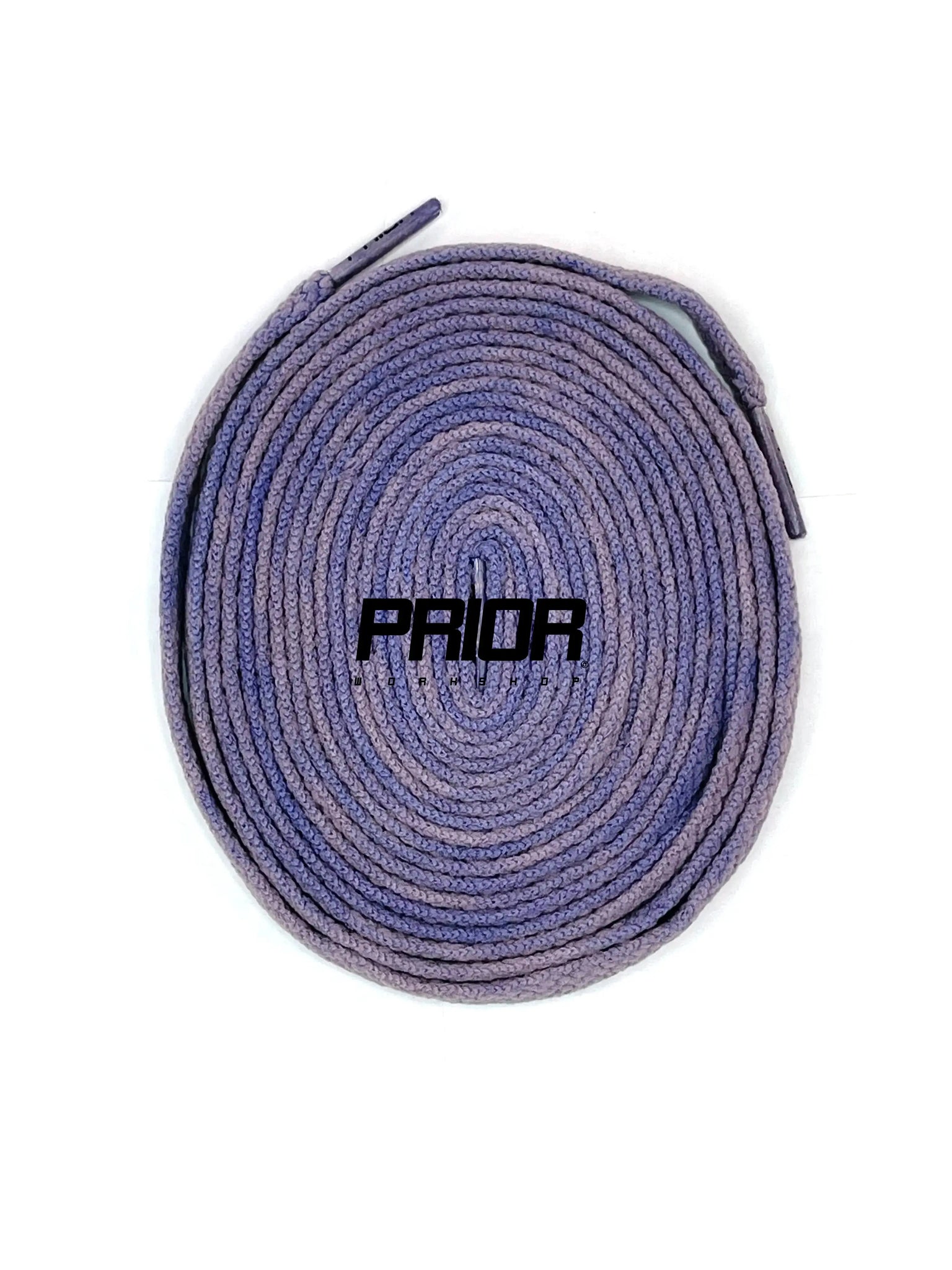 Prior Workshop Premium Vintage Tie Dye Shoelaces Plum Prior