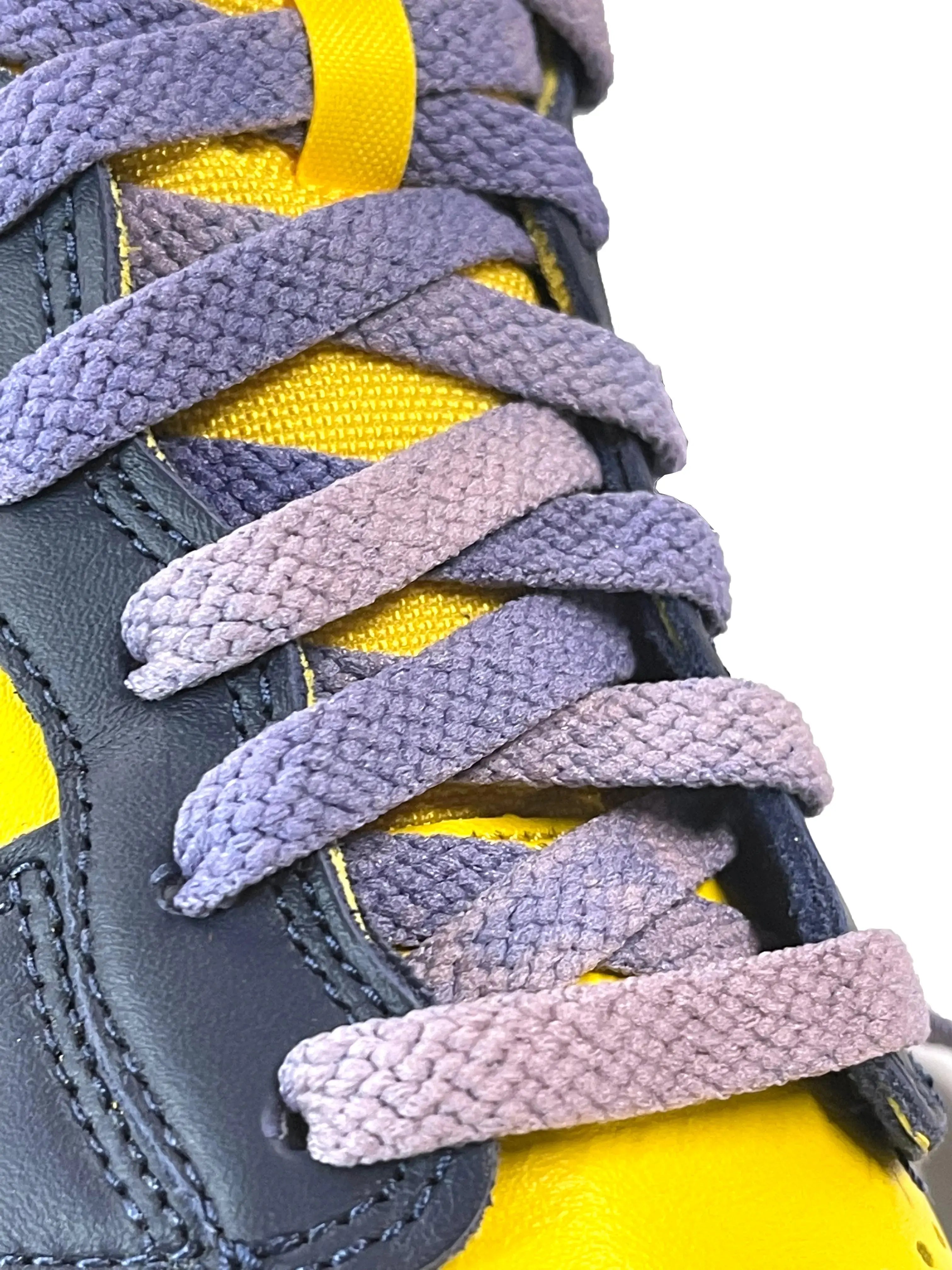 Prior Workshop Premium Vintage Tie Dye Shoelaces Plum Prior