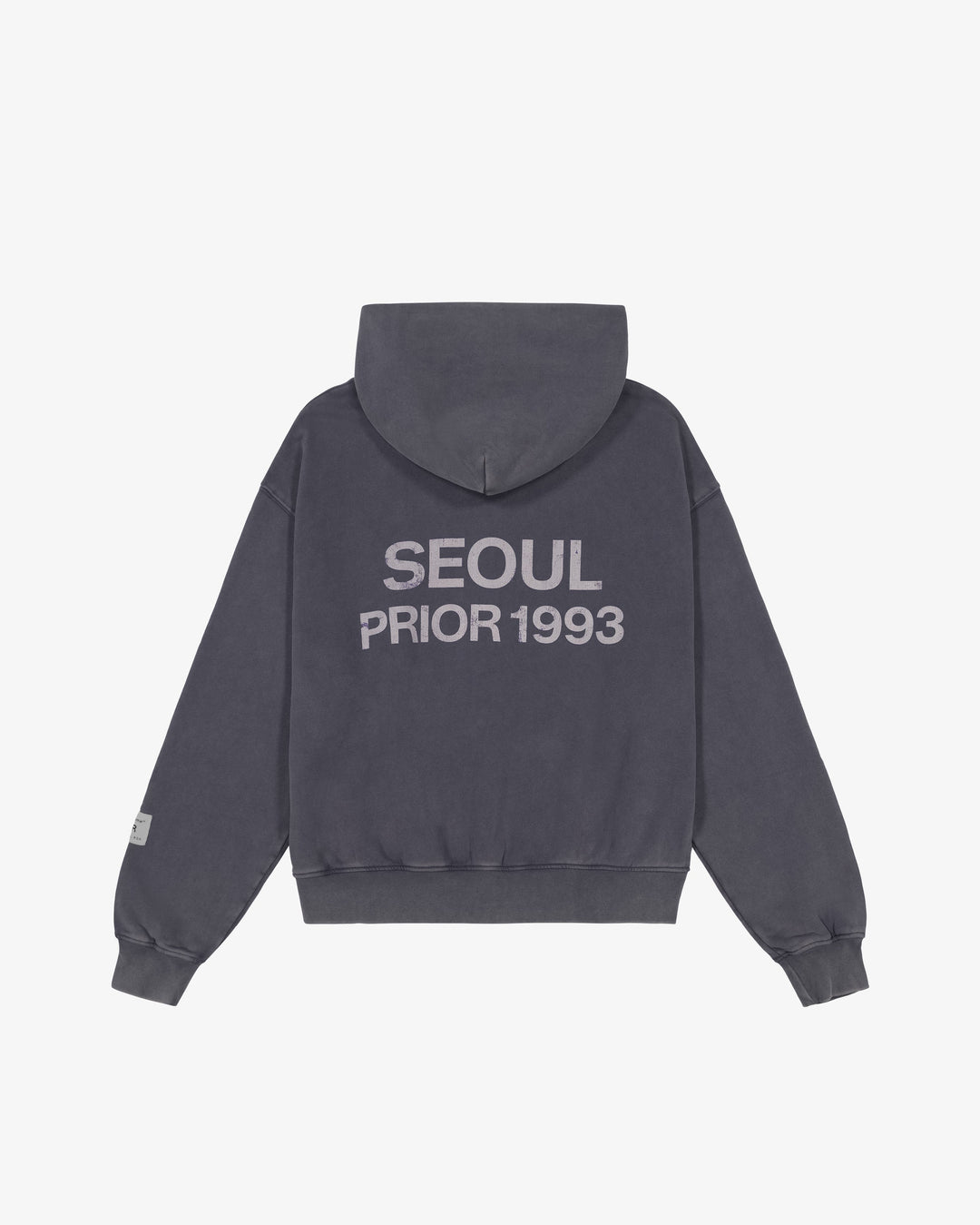 Prior Seoul Collection Double Zip-Up Hoodie Washed Anthracite in Melbourne, Australia - Prior