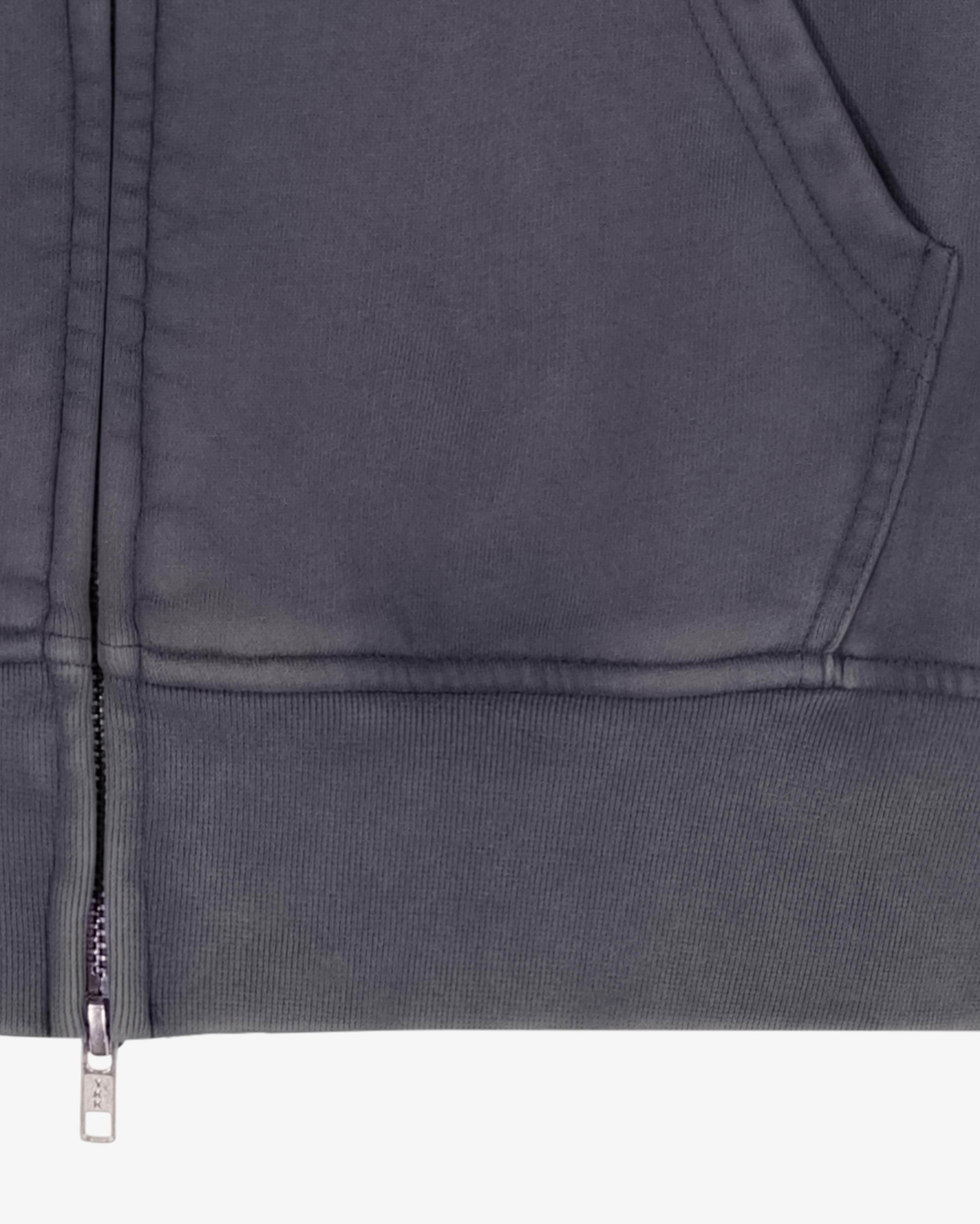 Prior Seoul Collection Double Zip-Up Hoodie Washed Anthracite in Melbourne, Australia - Prior