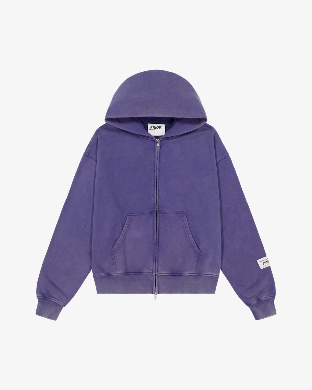 Prior Seoul Collection Double Zip-Up Hoodie Washed Navy in Melbourne, Australia - Prior