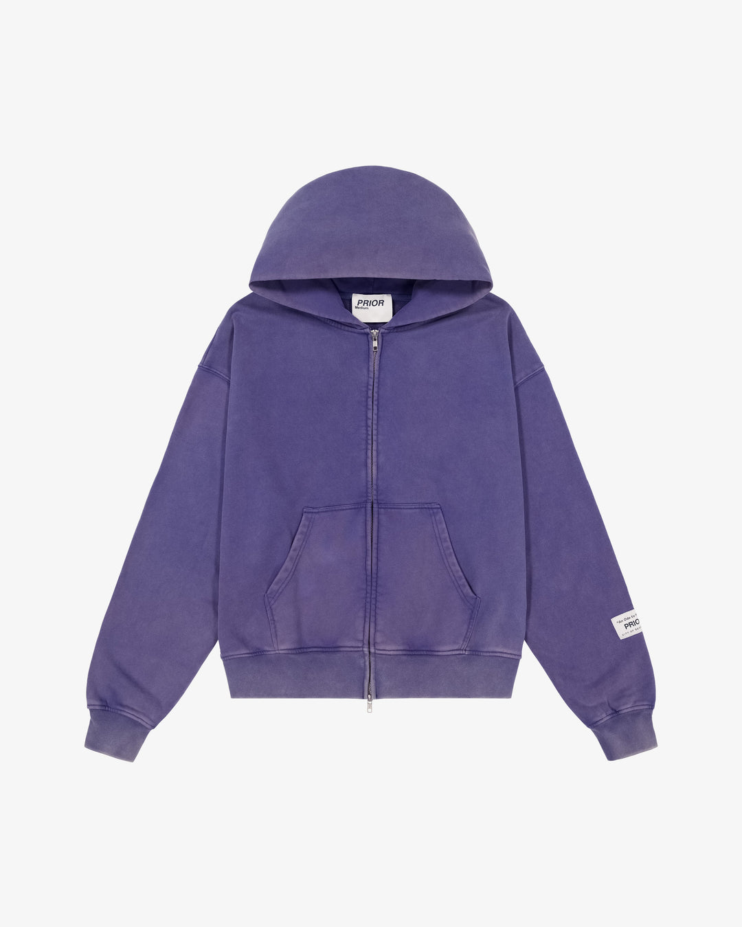 Prior Seoul Collection Double Zip-Up Hoodie Washed Navy in Melbourne, Australia - Prior