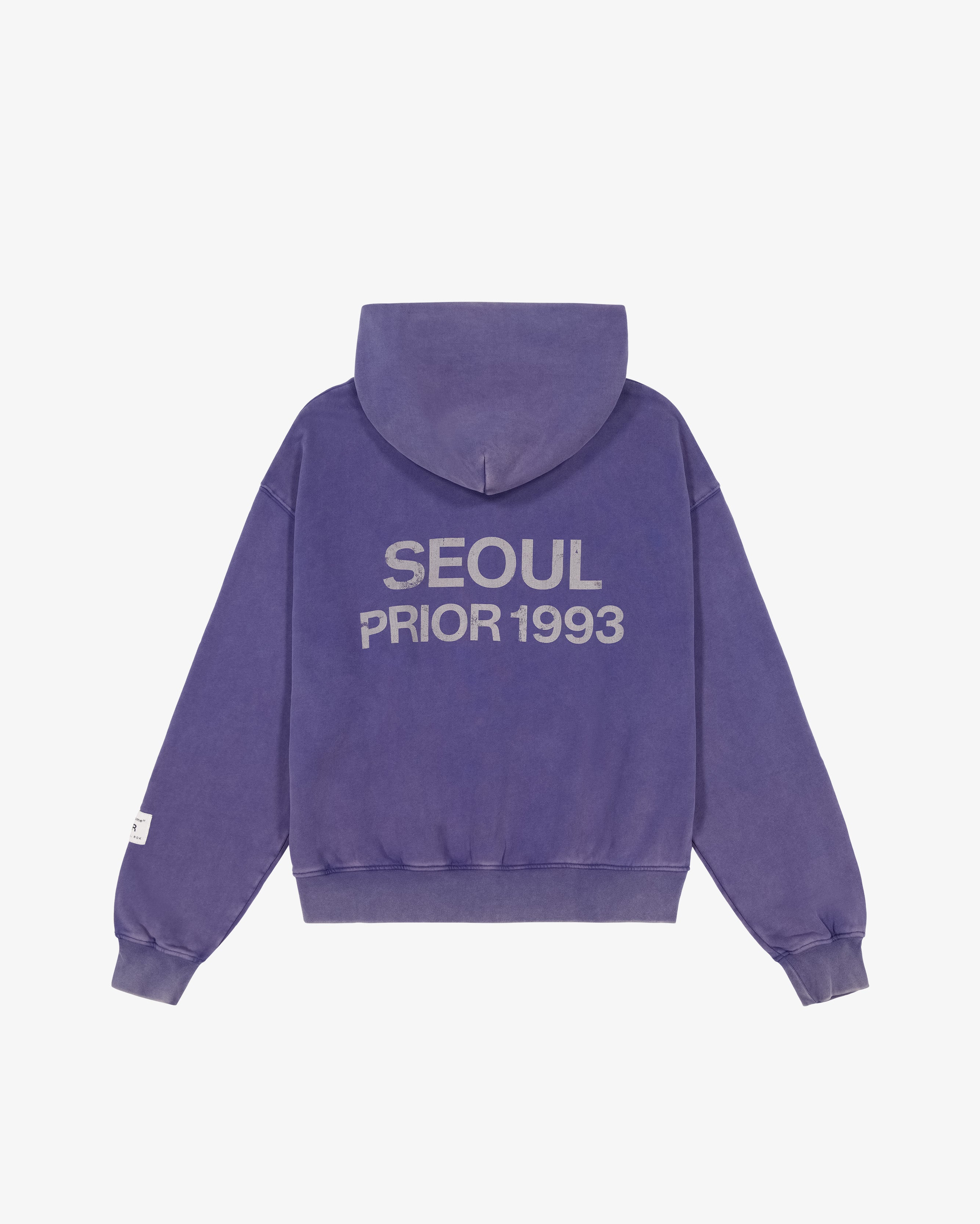 Prior Seoul Collection Double Zip-Up Hoodie Washed Navy in Melbourne, Australia - Prior