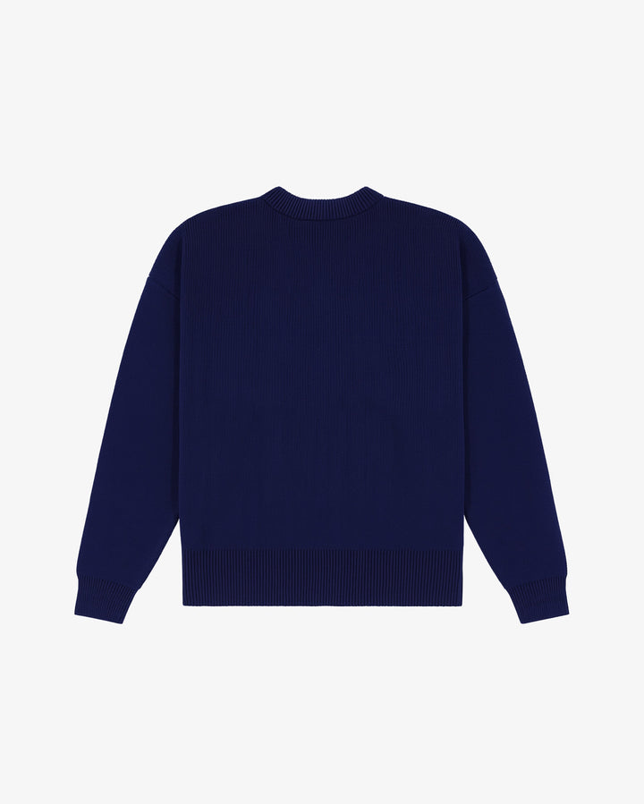 Prior Seoul Collection Organic Knitted Sweater Navy in Melbourne, Australia - Prior