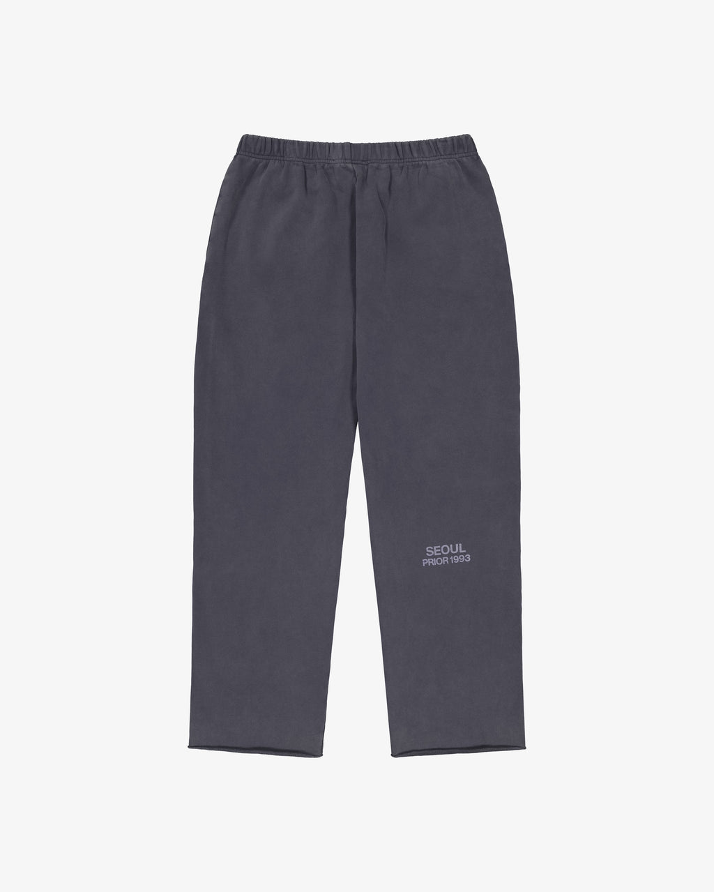 Prior Seoul Collection Raw Hem Relaxed Pants Washed Anthracite in Melbourne, Australia - Prior
