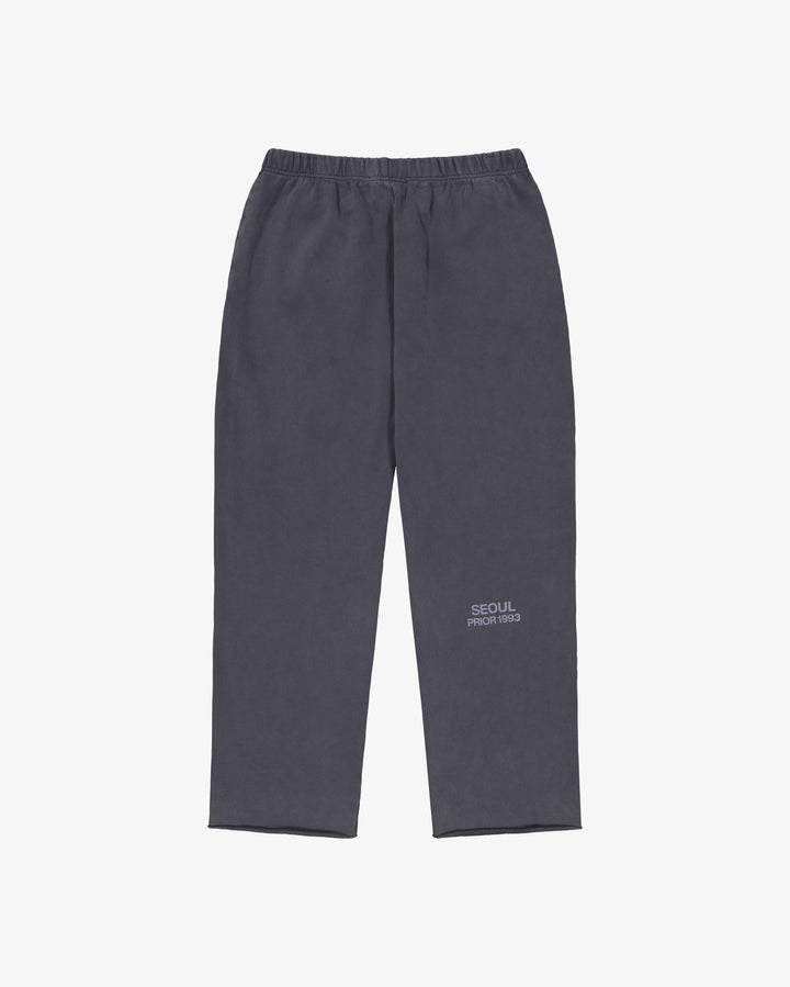 Prior Seoul Collection Raw Hem Relaxed Pants Washed Anthracite in Melbourne, Australia - Prior