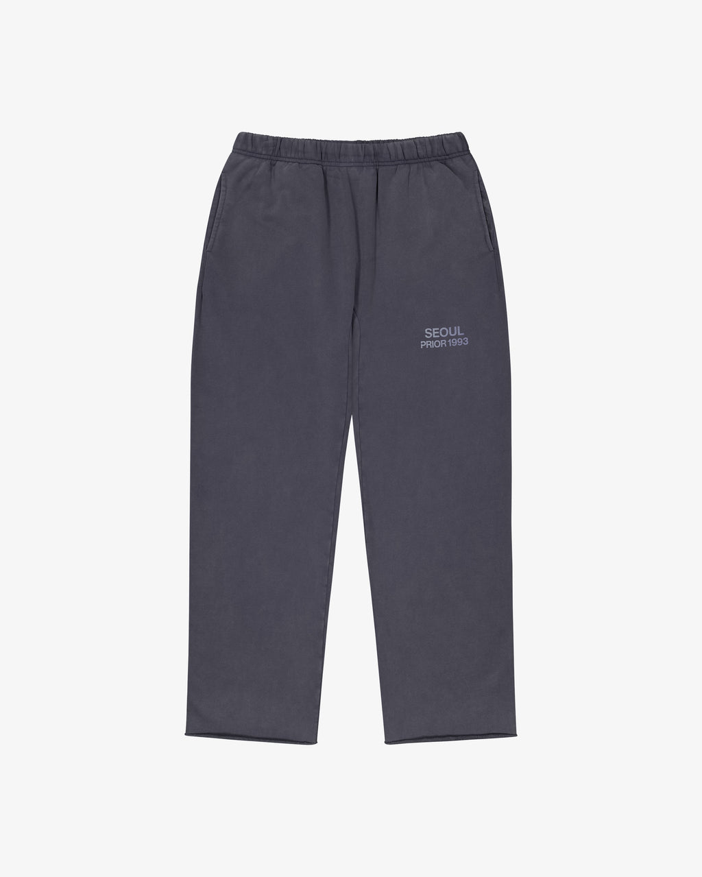 Prior Seoul Collection Raw Hem Relaxed Pants Washed Anthracite in Melbourne, Australia - Prior