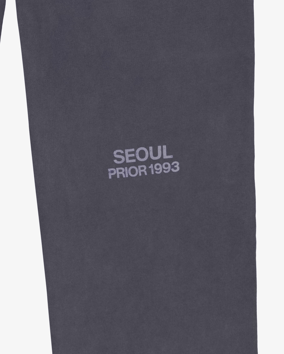 Prior Seoul Collection Raw Hem Relaxed Pants Washed Anthracite in Melbourne, Australia - Prior