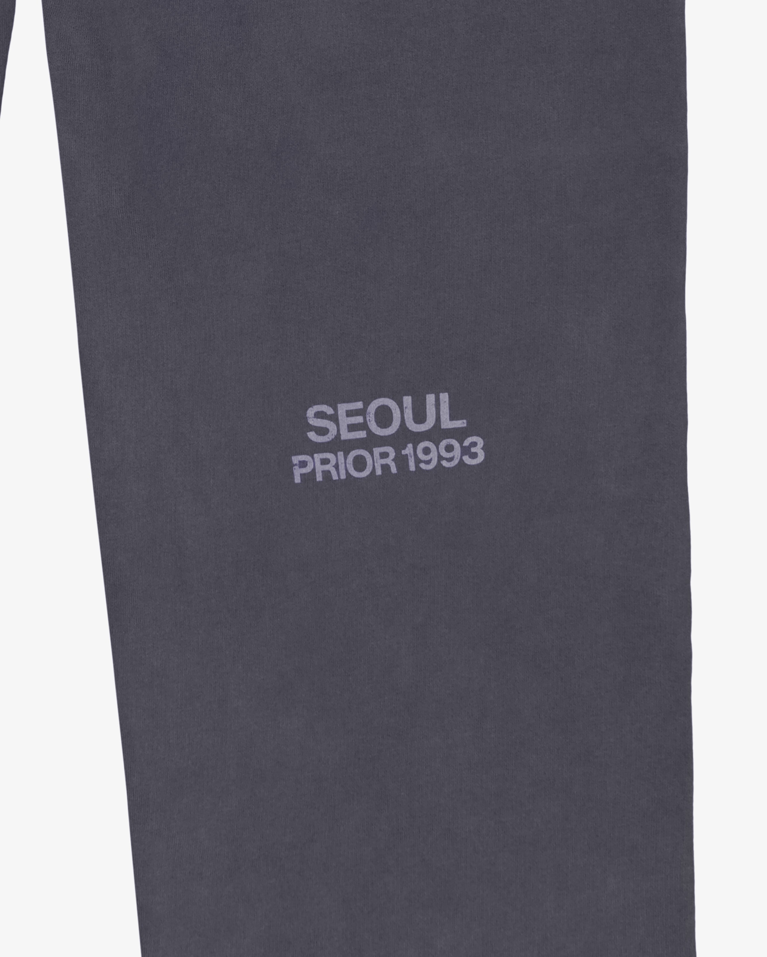 Prior Seoul Collection Raw Hem Relaxed Pants Washed Anthracite in Melbourne, Australia - Prior