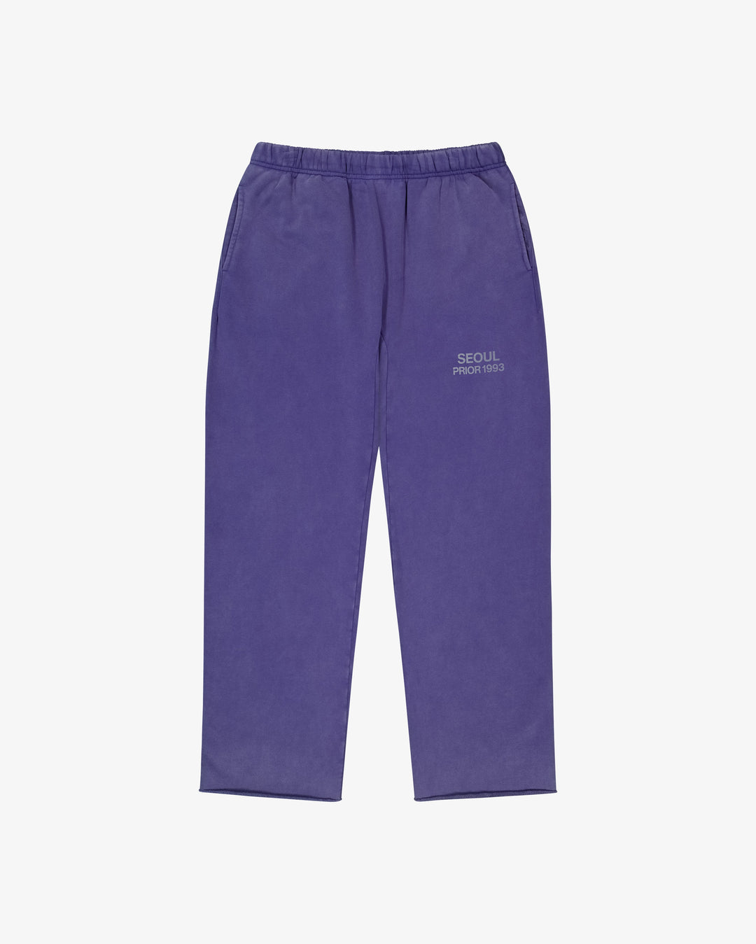 Prior Seoul Collection Raw Hem Relaxed Pants Washed Navy in Melbourne, Australia - Prior