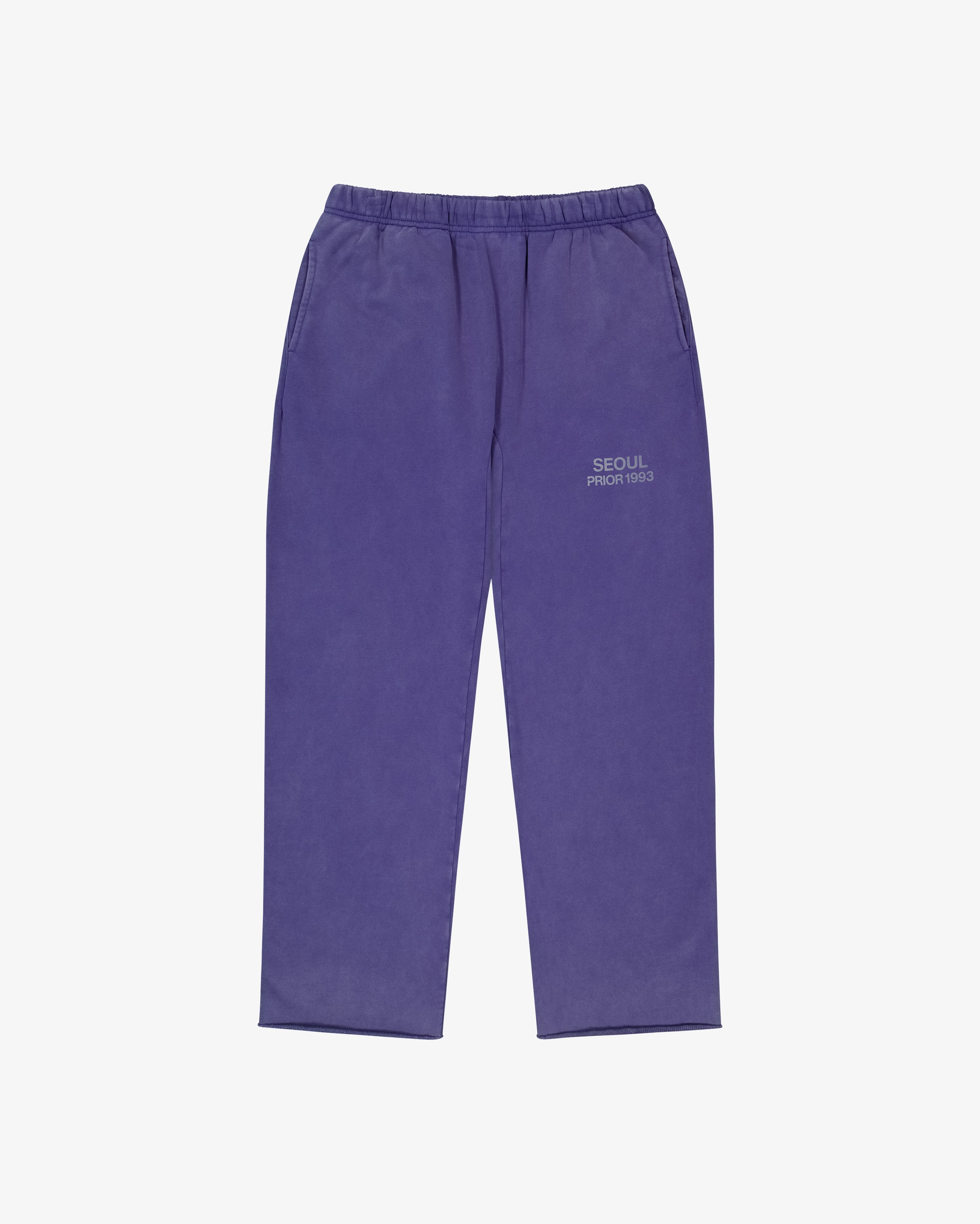 Prior Seoul Collection Raw Hem Relaxed Pants Washed Navy in Melbourne, Australia - Prior