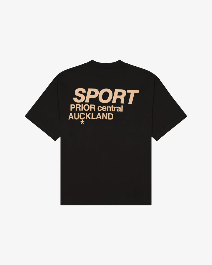 Prior Sport Logo T-Shirt Onyx in Melbourne, Australia - Prior