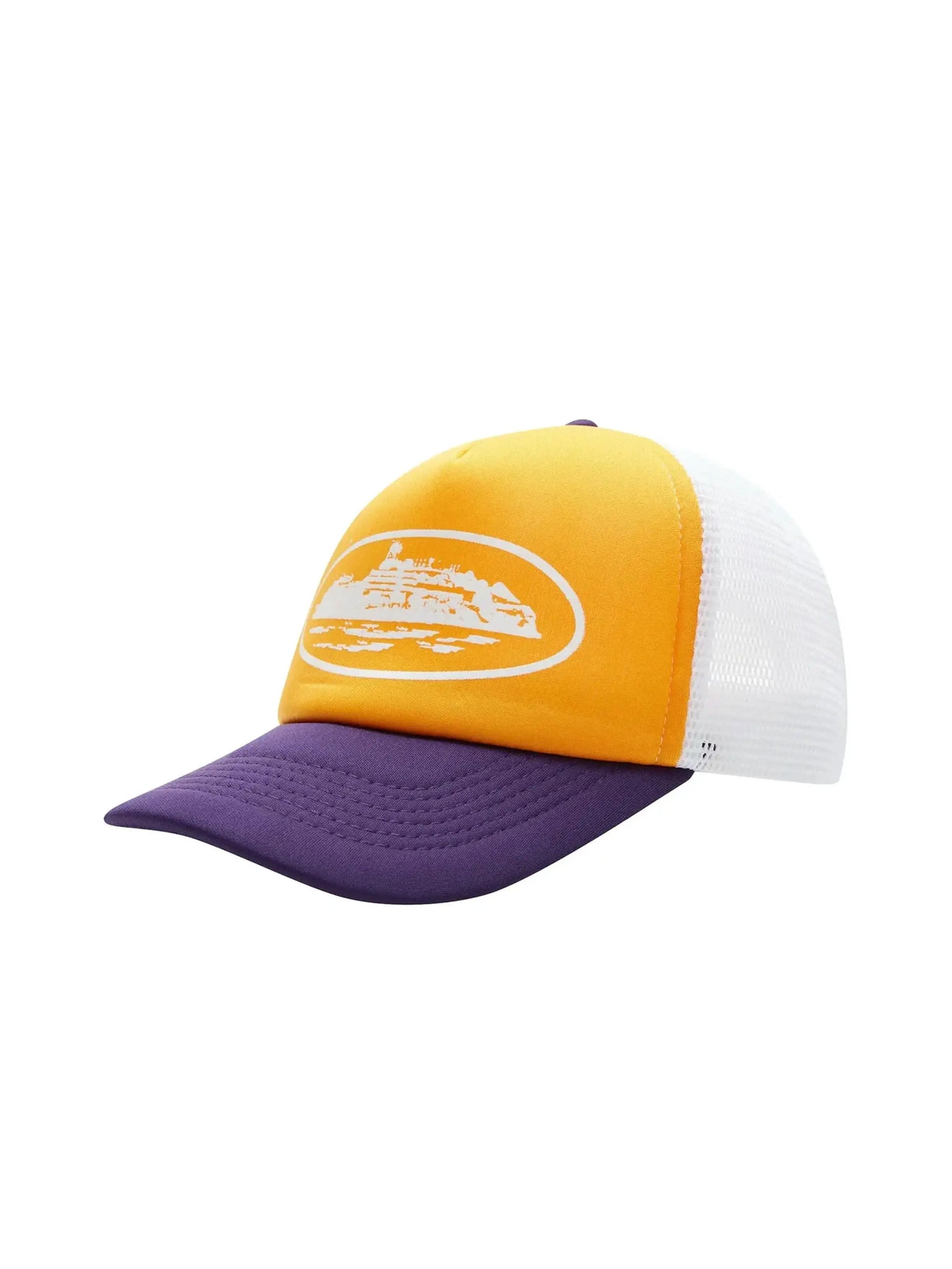 Corteiz Alcatraz Trucker Hat Yellow/Purple in Melbourne, Australia - Prior