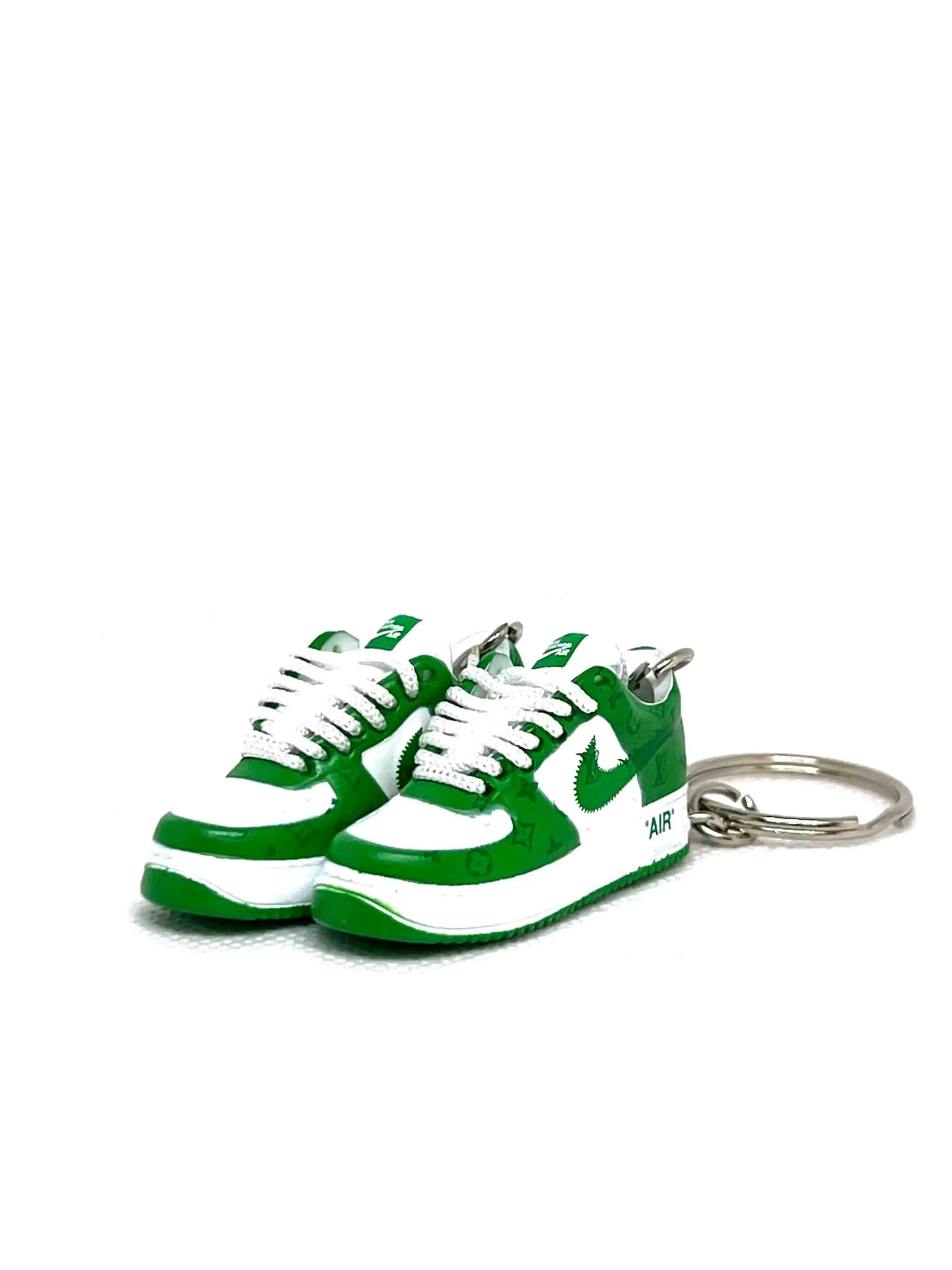 Sneaker Inspired Keychains AF LV White Green Prior